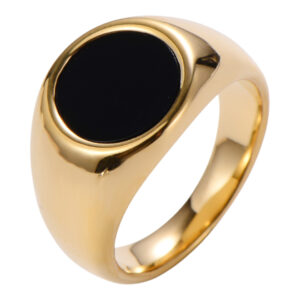 Anillo circulo Negro