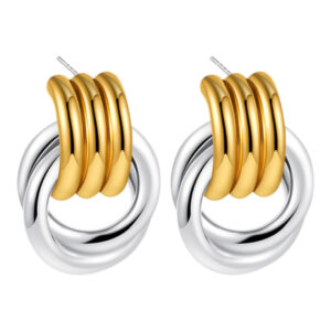 Arete Doble Circulo Vintage