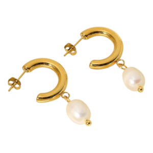 Arracada con Perla Colgante