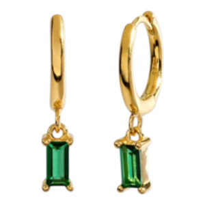 Huggies con Colgante Circon Mini